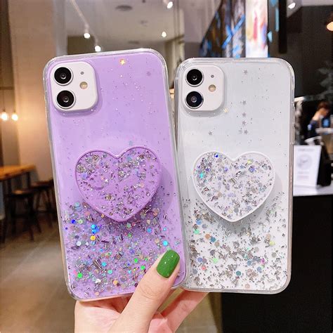 Estojo Para Xiaomi Lite Redmi C A K Nota Pro Telefone Glitter Silver Folha