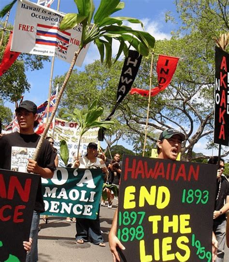 Protest For Hawaiian Independence From Us Colonialism Circa 2017 Pics