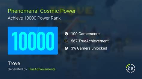 Phenomenal Cosmic Power Achievement In Trove