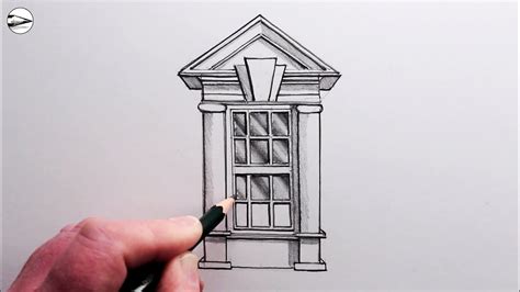 How To Draw A Classical Window Easy Drawing Youtube