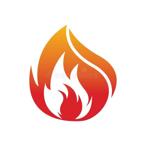 Fire Logo Design Illustration And Fire Symbol Stock Vector