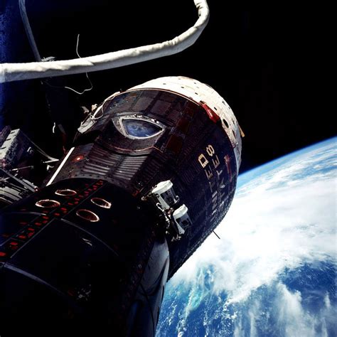 The Gemini Ix Spacecraft As Seen By Gene Cernan During His Spacewalk