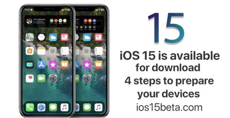 Sign up today with your apple id. iOS 15 is available for download. 4 steps to prepare your ...