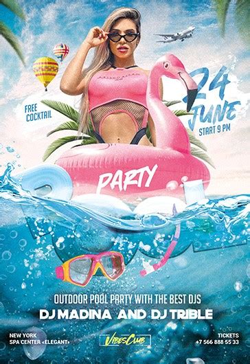 Top 132 Imagen Background Pool Party Flyer Template Thcshoanghoatham