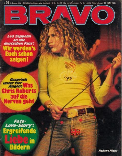Robert Plant Led Zeppelin December Bravo German Magazine Led Zeppelin Robert Plant