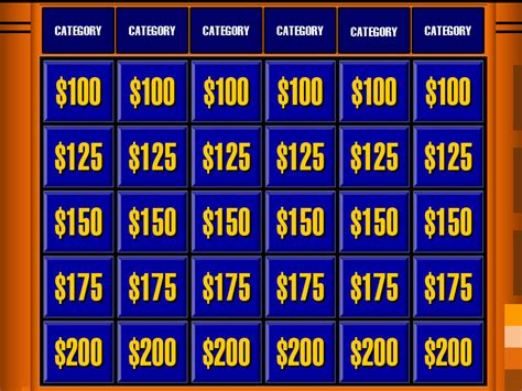 Marks Daytime Jeopardy Board By Leafman813 On Deviantart