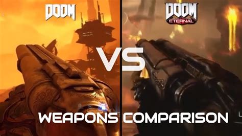 Doom Eternal Vs Doom 2016 Weapons Comparison Youtube