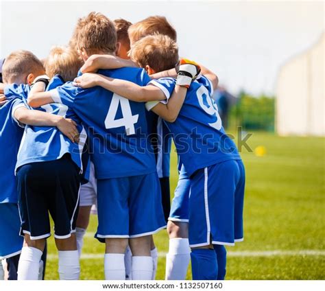 Boys Sports Team Coach Youth Soccer Stock Photo Edit Now 1132507160