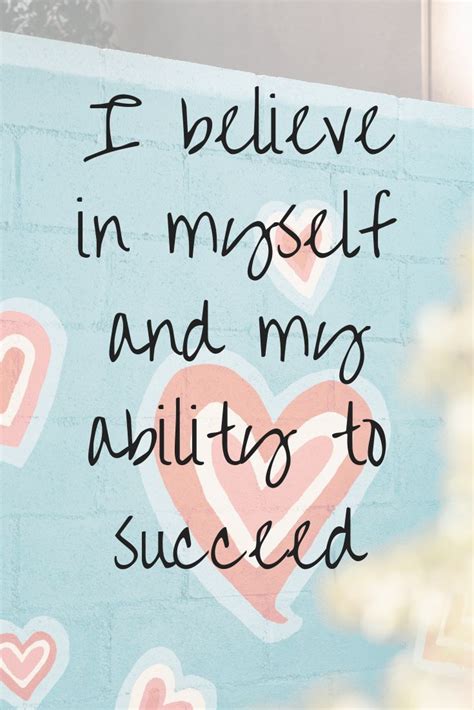 I Believe In Myself Affirmation Believe In God Quotes Self