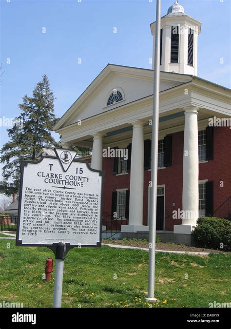 Clarke County Courthouse The Year After Clarke County Was Formed In