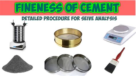 Fineness Of Cement Test With Detailed Information Youtube