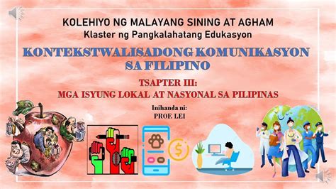 Mga Isyung Lokal At Nasyonal Sa Pilipinas Youtube