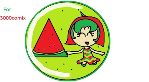 Watermelon Chibi Button By Mihane100 On Deviantart