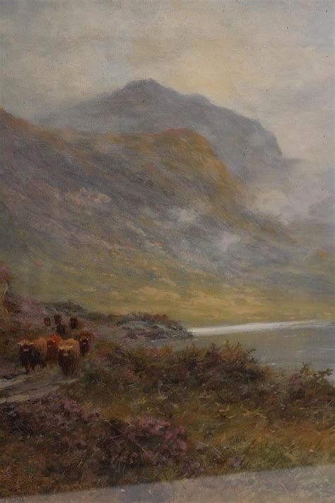Daniel Sherrin L Richards 1868 1940 Highland Cattle On A Lochside