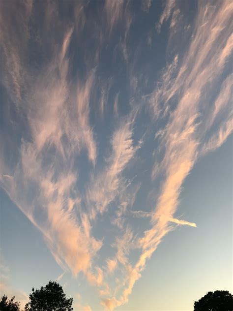 A Peaceful Photo Of Cirrus Clouds I Took Clouds Cirrus Cloud Photo