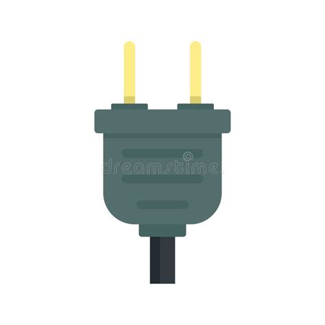 Plug Icon Flat Isolated Vector Stock Vector Illustration Of Business