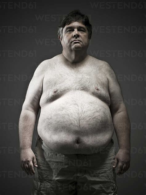 Overweight Man Stock Photo