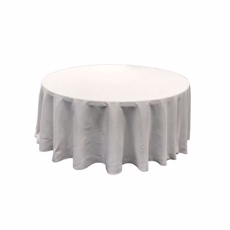 132 Inch Round Polyester Tablecloth National Event Supply