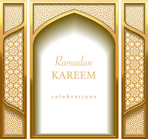Happy Ramadan Vector Frame Islam Png Free Transparent Png Download