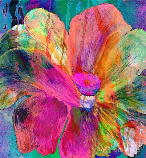 Floral Pictures To Paint Abstract Floral Paintings By Bobbie Burgers