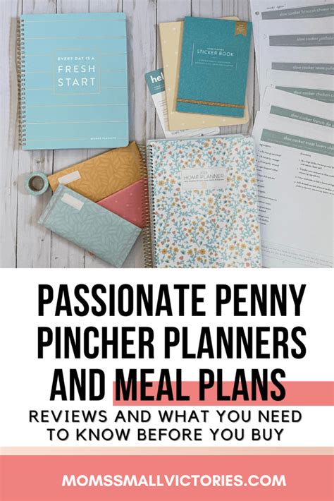Passionate Penny Pincher Planner And Menu Plans What You Need To Know