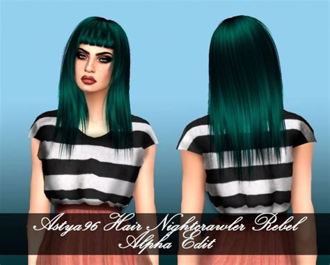 Nightcrawler Hair Rebel Alpha Edit At Astya Sims Updates
