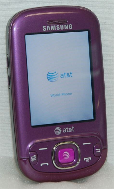 Samsung Strive Purple Sgh A687 Mobile Cell Phone Atandt Slider Qwerty