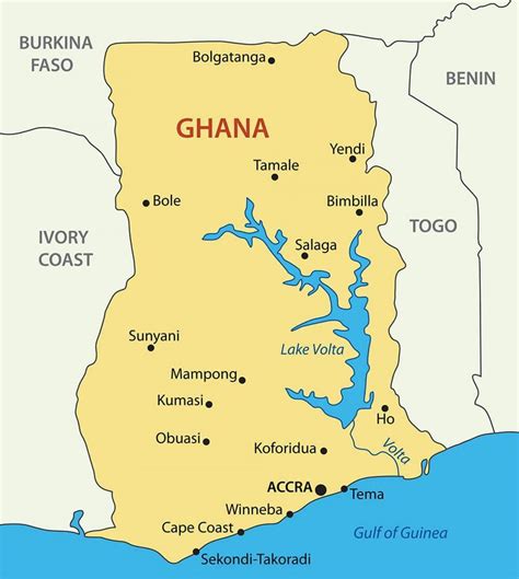 3297x3118 / 3,8 mb go to map. Ghana cities map - Ghana map with cities (Western Africa - Africa)