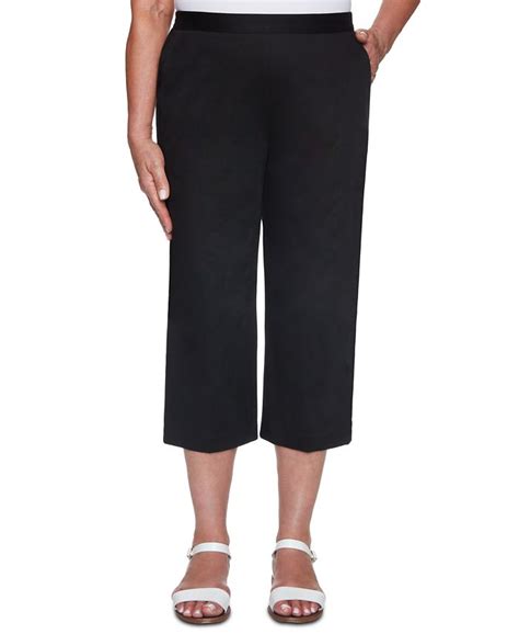 Alfred Dunner Petite Classics Capri Pull On Pants And Reviews Pants