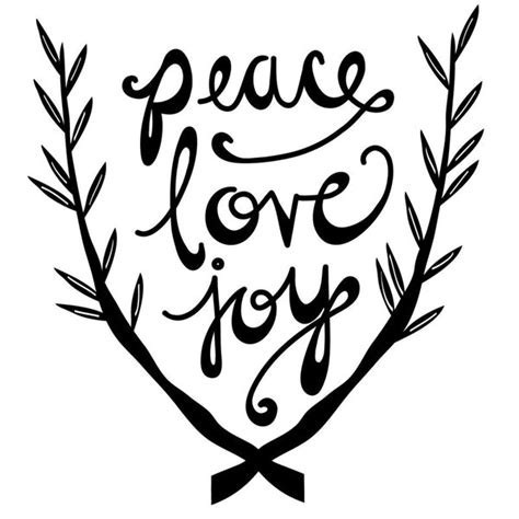 Peace Love Joy Holidays Christmas Vinyl Wall Art Decal For Homes