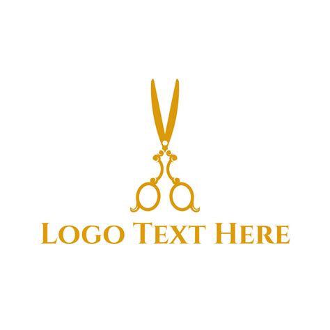 Gold Scissors Logo Brandcrowd Logo Maker