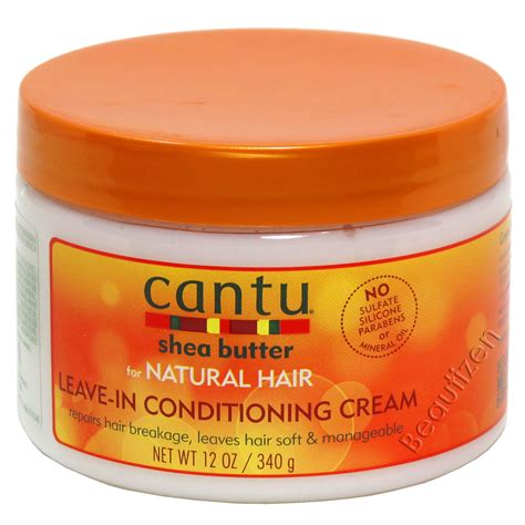 Cantu Shea Butter Natural Hair Leave In Conditioning Cream 12 Oz