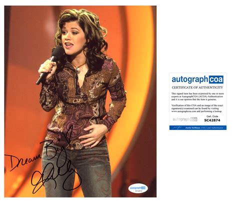 kelly clarkson sexy signed autograph 8x10 photo acoa outlaw hobbies authentic autographs