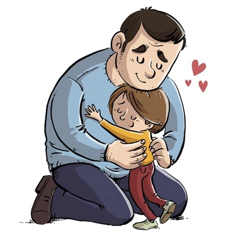 Arriba Foto Dibujos De Padres E Hijos Abrazados Mirada Tensa
