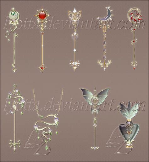 Magic Keys And Staffs By Lyotta On Deviantart Whimsical Art Journal