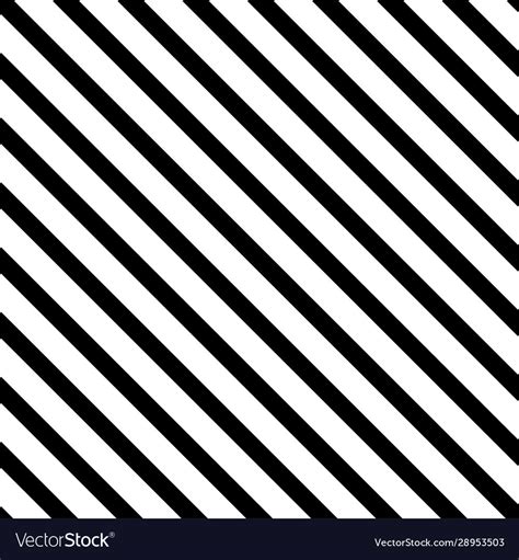 Black And White Diagonal Stripes Background Vector Image