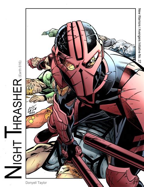 Night Thrasher Fight Song Marvel Comics New Warriors By Nickolas