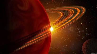 Wallpapers Desktop Saturno Sun Planet Orbiting Saturn