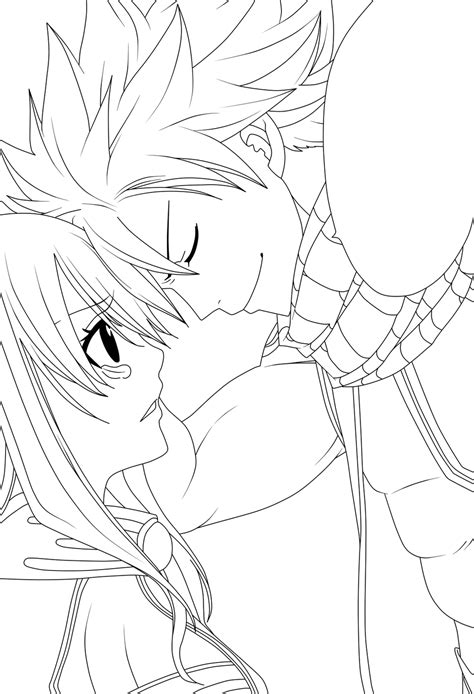 Fairy Tail Lineart 317 Natsu And Lucy By Natsu9555 On Deviantart
