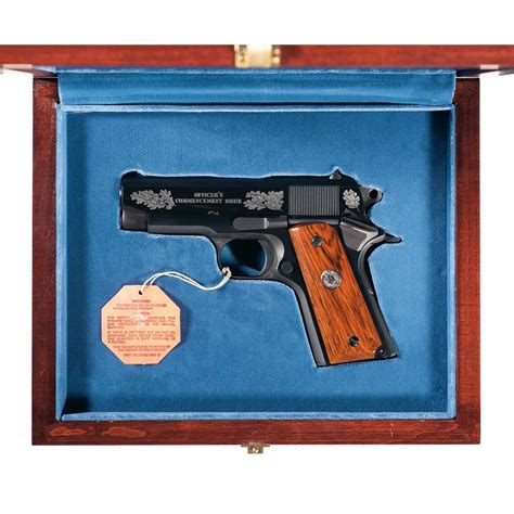 Cased Colt Mkiv Series 80 Officers Acp Commencement Issue Semi