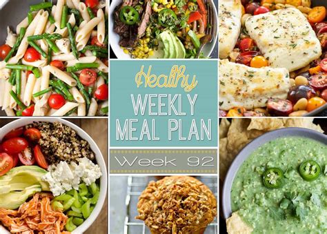 Healthy Weekly Meal Plan Yummy Healthy Easy