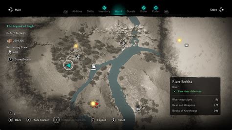 Where To Find The River Map Clue In River Berbha In Assassin S Creed