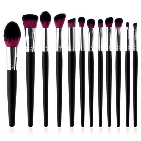 Buy 12 X Black Makeup Brushes Set Foundation Powder