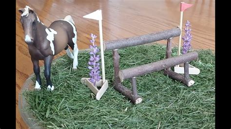 How To Make A Schleich Double Rail Cross Country Jump Youtube