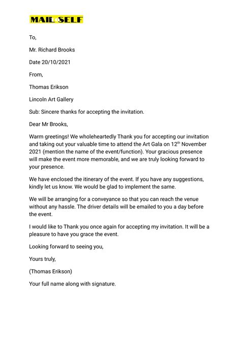 Invitation Acceptance Thank You Letter: How To, Templates & Examples