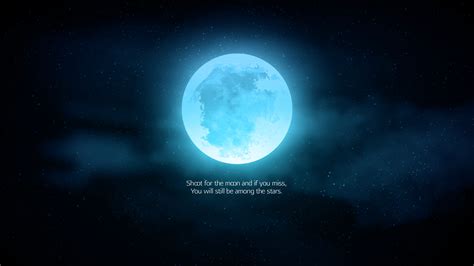 HD, Popular quotes, Inspirational quotes, Stars, 2K, Moon HD Wallpaper