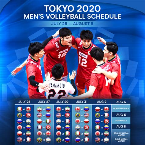 24 volleyball teams and 48 beac. News detail - Tokyo 2020 match schedule confirmed