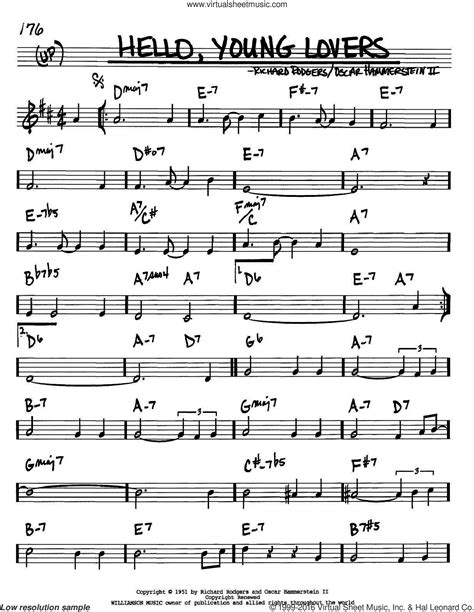 Hello Young Lovers Sheet Music In Bb Pdf