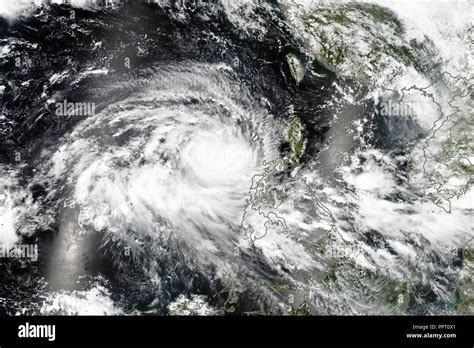 Hurricane From Space Satellite View Elements Of This Image Furnished