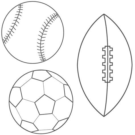 Sports Ball Templates Clip Art Library